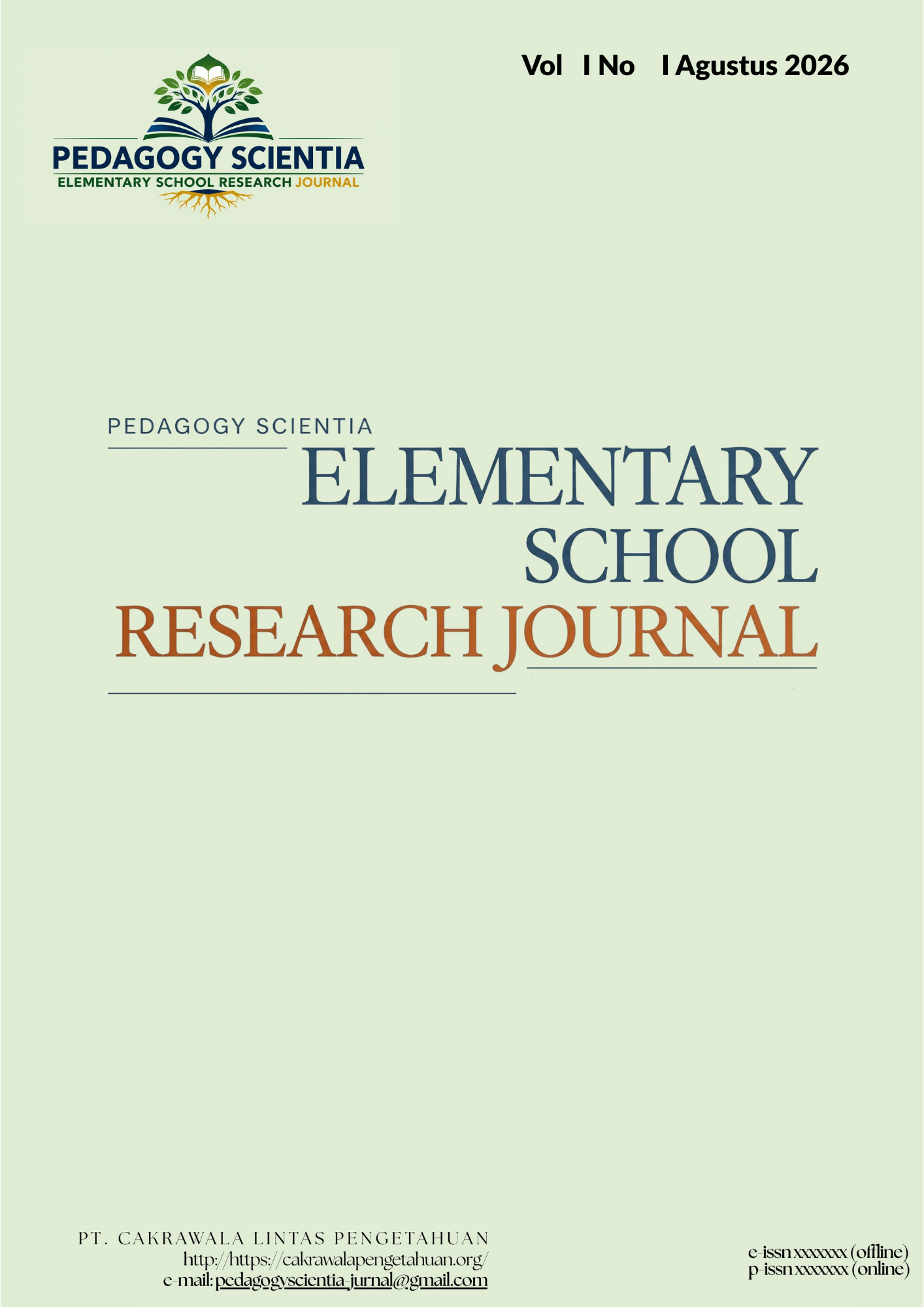 Pedagogy Scientia: Elementary School Research Journal